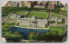 Vintage Postcard Museum of Science and Industry Jackson Park Chicago Aerial View picture
