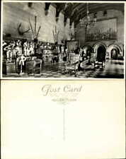 Warwick Castle The Great Hall England UK real photo postcard RPPC unused picture