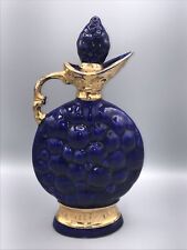 Vintage  1968 Jim Beam Royal Blue & Gold Decanter C. Miller Genuine Regal China picture