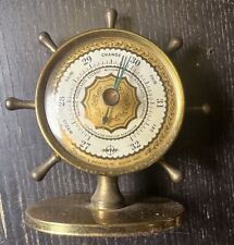 Vintage Swift & Anderson Desktop Barometer Ship Wheel picture