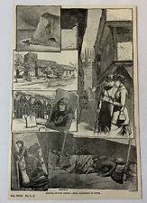 1885 magazine engraving~ ENGLISH COUNTRY SCENES FROM CANTERBURY TO DOVER picture