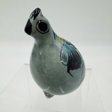 Vtg Tonala Mexican Pottery Dove Pigeon Bird Folk Art Hand Painted Signed Mexico picture