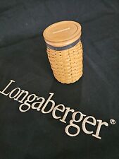 Longaberger  2003 Collectors Club Blue Ribbon Coin Bank Basket, WoodCraft Lid picture