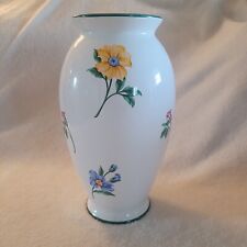 Vintage Tiffany & Co porcelain Vase Multicolored Hand Painted Floral Motif picture