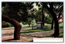 c1940's Foot-Ball Statue University Of California Berkeley CA Monument Postcard picture