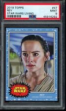 2019 Topps Star Wars Living Set #47 Rey PSA 9 Mint SP Card The Force Awakens picture