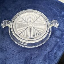 Vintage Mid-Century Modern T.M. Reg Fire King U.S.A. Glass Trivet Hot Plate 6