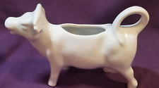 Vintage Revol France White Porcelain Cow Figurine Creamer Milk Spout Kitchenware picture