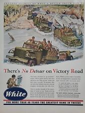 1942 White Motor Company Go-Anywhere Trucks Fortune WW2 Print Ad Q4 ARMY Convoy picture