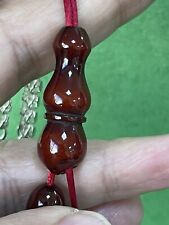 Antique Ottoman Damari Faturan cherry amber  bakelite islamic prayer beads 31g picture