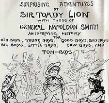 Sir Toady Lion 1897 Advertisement Victorian General Napoleon Smith DWFF11 picture