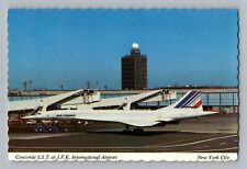 Aviation Airplane Postcard Concorde SST at JFK International Airport BA32 picture