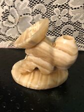 Vintage Onyx Hand Carved Sleeping Man w/Sombrero And pot Collectible   a8 picture