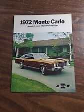 1972 Chevrolet Monte Carlo sales brochure 12 page ORIGINAL  picture