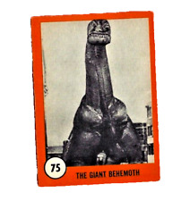 1961 NU-CARD HORROR MONSTER SERIES   #75   THE GIANT BEHEMOTH picture