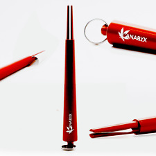 High Grade CANABYX Aluminum, Travel Cigarette roller with keyring, RED picture