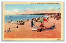 1942 Craigville Cape Cod MA Postcard The Bathing Beach People Sunbathing  picture