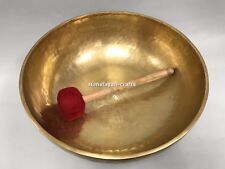 Big Tibetan Himalayan Large Healing bowl 20 inches singing bowl to stand Inside  picture