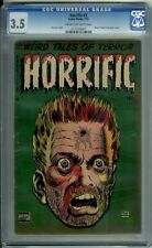 HORRIFIC 3 CGC 3.5 Pre-Code Horror CLASSIC BULLET-IN-HEAD COVER Comic Media 1953 picture