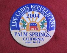 2004 Log Cabin Republicans Palm Springs California Political Pin Button LGBT #2 picture