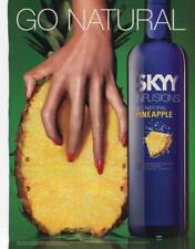 2010 SKYY VODKA MAGAZINE PRINT AD PINEAPPLE INFUSIONS BAR DECOR FRAME IT picture