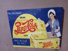 Pepsi-Cola Wooden Sign  OBEY THAT IMPULSE DRINK PEPSI YOU'LL BE GLAD YOU DID  picture