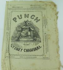 SUPER RARE 1856 Vol 1. No 5. Punch or the Sydney Charivari Newspaper / Magazine picture