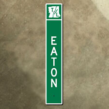 Eaton New Hampshire town line road sign city limit highway 2010 48x8 picture