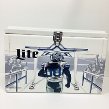MILLER LITE DALLAS COWBOYS METAL ICE CHEST,NOT SOLD IN STORES,PROMOTIONAL  ITEM picture