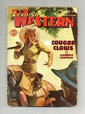 Leading Western Pulp Apr 1945 Vol. 1 #1 GD picture