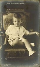 ROYALTY REAL PHOTO, PRINCE WILHELM, RPPC, VINTAGE POSTCARD picture