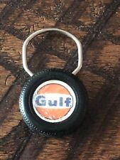 Vintage Gulf Oil Plastic Keychain Advertising Gas Station picture