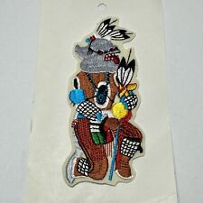 Vintage KWEO Wolf Kachina Native American Embroidered Appliqué #107 picture