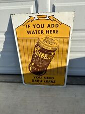Killer 2’x3’ Authentic Bar’s Leaks Single Sided Painted Tin Sign. picture