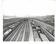 Vintage 1970s  Westbound Class. Yard PA Rail Road -- 8x10 B&W Media Print Photo picture