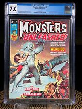 MONSTERS UNLEASHED #9 CGC 7.0 December 1974 Wendigo Man Thing Wolf Frankenstein picture