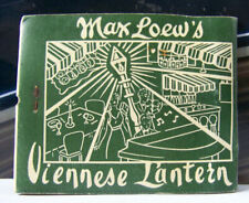 Rare Vintage Matchbook Y1 New York City Max Loew Viennese Lantern Giant Feature picture