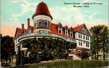 Vtg 1910s Hoover Cottage College Of Wooster Ohio OH Postcard picture