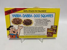 Vintage 1988 The Flintstones Cocoa Fruity Pebbles Cereal Snack Recipe Promo Pack picture