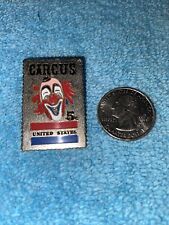 HTF RARE US Postage Stamp Large Commemorative Lapel Pin Circus Clown Silver picture