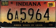 Vintage Indiana License Plate -  - Single Plate 1998 .Crafting Birthday picture