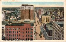 Houston, TX City View North From Carter Building 1918 Antique Postcard I536 picture