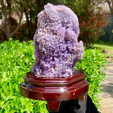 2.67LB Beautiful Natural Purple Grape Agate Chalcedony Crystal Mineral Specimen picture