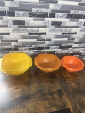 Set Of 3 Vintage Tupperware servalier bowls No Lids picture