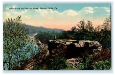 c1910 Table Rock on Beaver River Beaver Falls Pennsylvania PA Antique Postcard picture