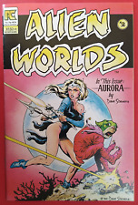 💎 Alien Worlds #2 (1983, Pacific) FN/VF Dave Stevens cover & Aurora picture