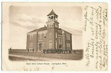 Lexington, NE Nebraska 1907 Postcard, West Ward School picture