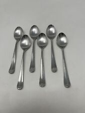 6 Supreme Cutlery by Towle LIBERTY BELL BELLE Stainless TEASPOONS 6 3/8