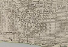 Vintage 1899 DETROIT MICHIGAN Map 14