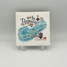 Bermuda Map Vintage Ceramic Tile/Trivet picture